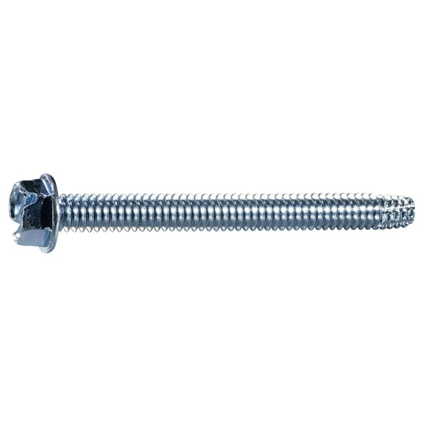 Midwest Fastener Sheet Metal Screw, 1/4" x 2-1/2 in, Zinc Plated Steel Flange Hex Head 6 PK 931786 - main